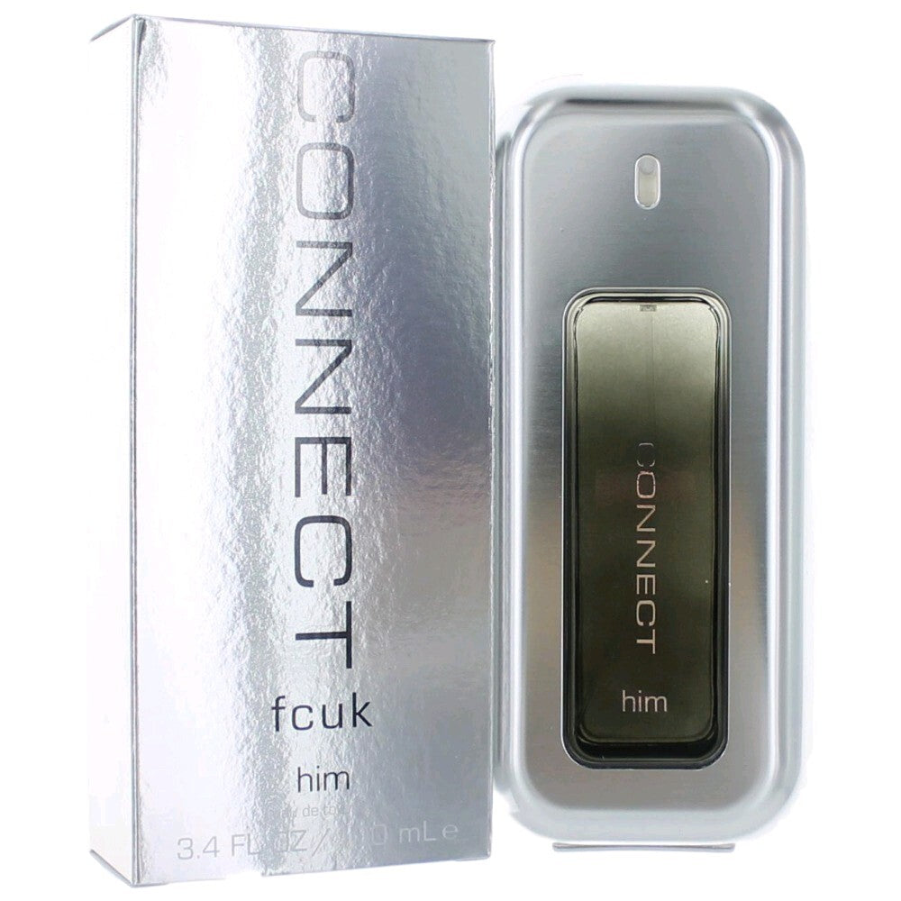 FCUK Connect by French Connection, 3.4 oz Eau De Toilette Spray for Men - Caressed Parfum