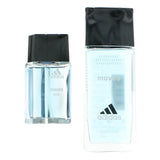 Adidas Moves by Adidas, 2 Piece Gift Set for Men - Caressed Parfum