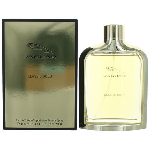 Jaguar Classic Gold by Jaguar, 3.4 oz Eau De Toilette Spray for Men - Caressed Parfum