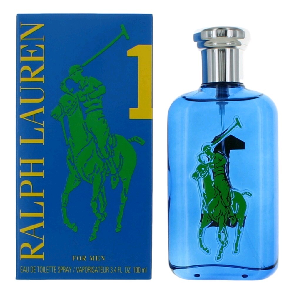 Polo Big Pony Blue #1 by Ralph Lauren, 3.4 oz Eau De Toilette Spray for Men - Caressed Parfum