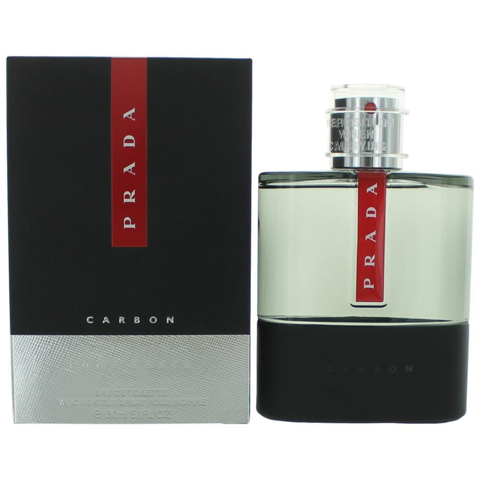 Prada Luna Rossa Carbon by Prada, 5.1 oz Eau De Toilette Spray for Men - Caressed Parfum