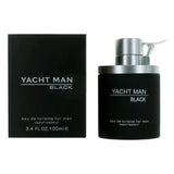 Yacht Man Black by Myrurgia, 3.4 oz Eau De Toilette Spray for Men - Caressed Parfum