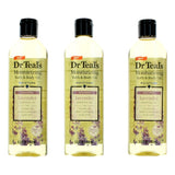 Soothing Lavender Essential Oil by Dr. Teal's, 3 Pack 8.8 oz Moisturizing Bath & Body Oil - Caressed Parfum