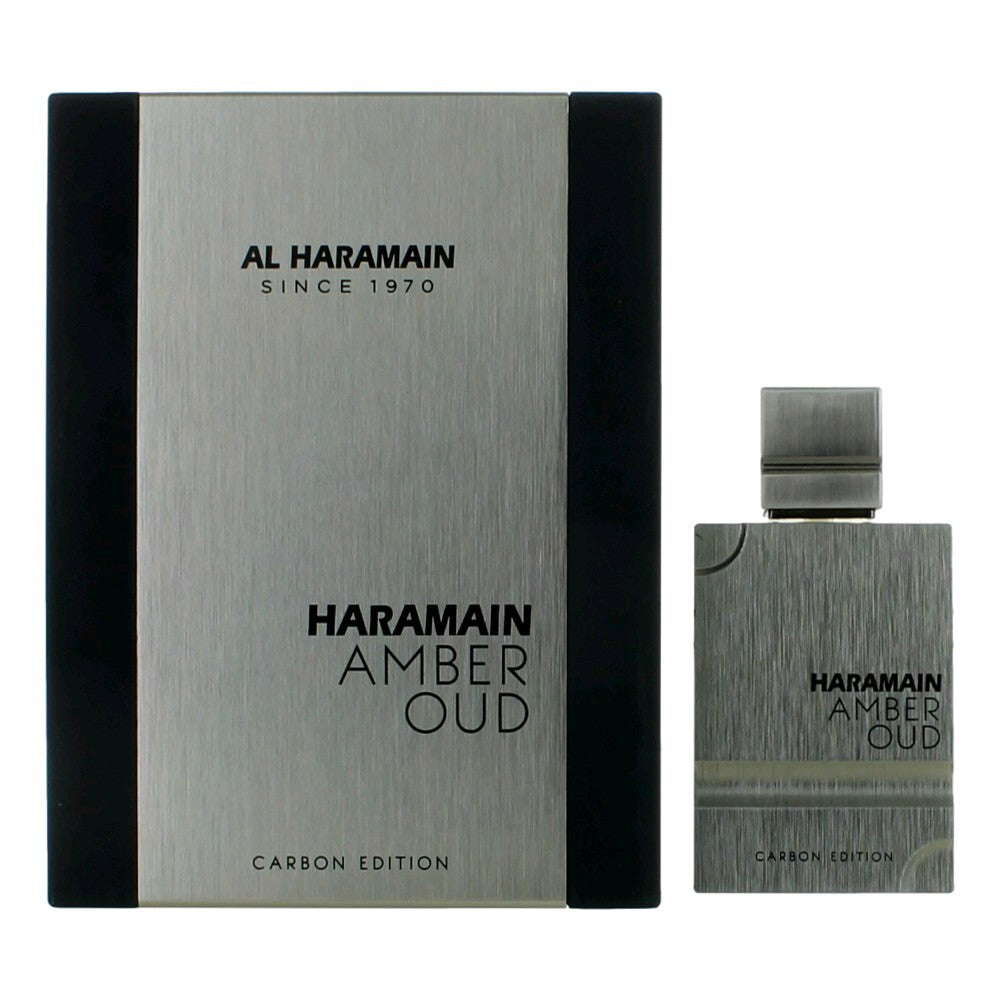 Amber Oud Carbon Edition by Al Haramain, 2 oz Eau De Parfum Spray for Unisex - Caressed Parfum