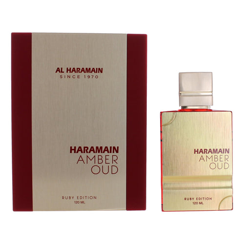 Amber Oud Ruby Edition by Al Haramain, 4 oz Eau De Parfum Spray for Unisex - Caressed Parfum