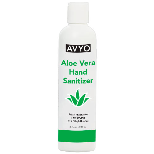 AVYO Aloe Vera Hand Sanitizer Fresh Fragrance Fast Drying 62% Ethyl Alcohol 8.0 oz - Caressed Parfum
