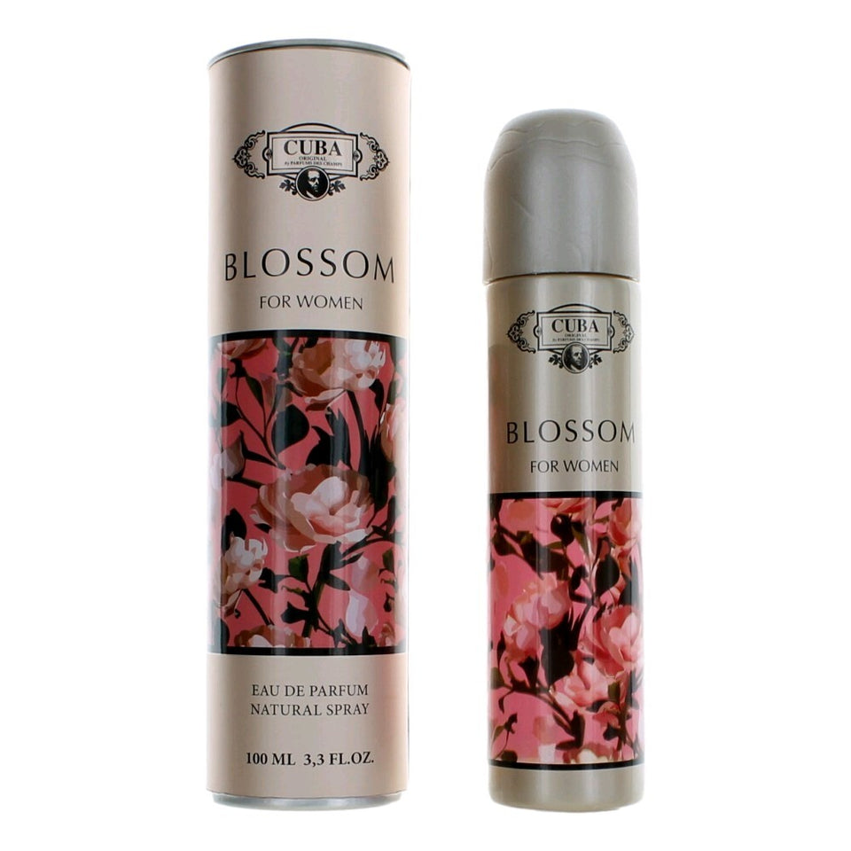 Cuba Blossom by Cuba, 3.3 oz Eau De Parfum Spray for Women - Caressed Parfum
