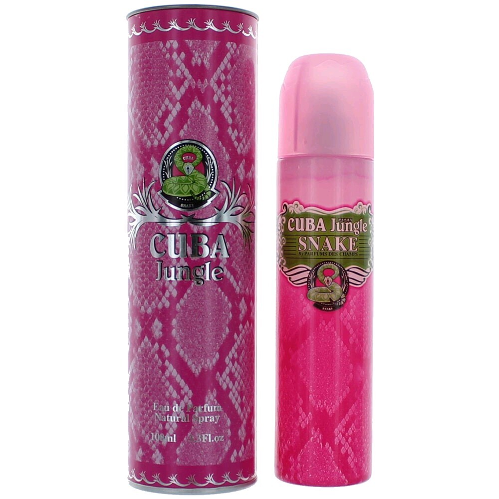 Cuba Jungle Snake by Cuba, 3.3 oz Eau De Parfum Spray for Women - Caressed Parfum