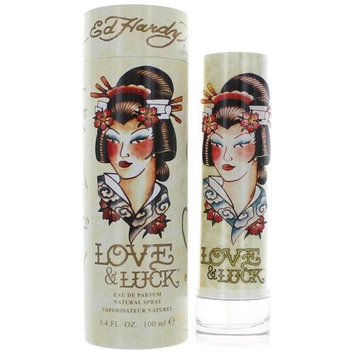 Ed Hardy Love & Luck by Christian Audigier, 3.4 oz Eau De Parfum Spray for Women - Caressed Parfum