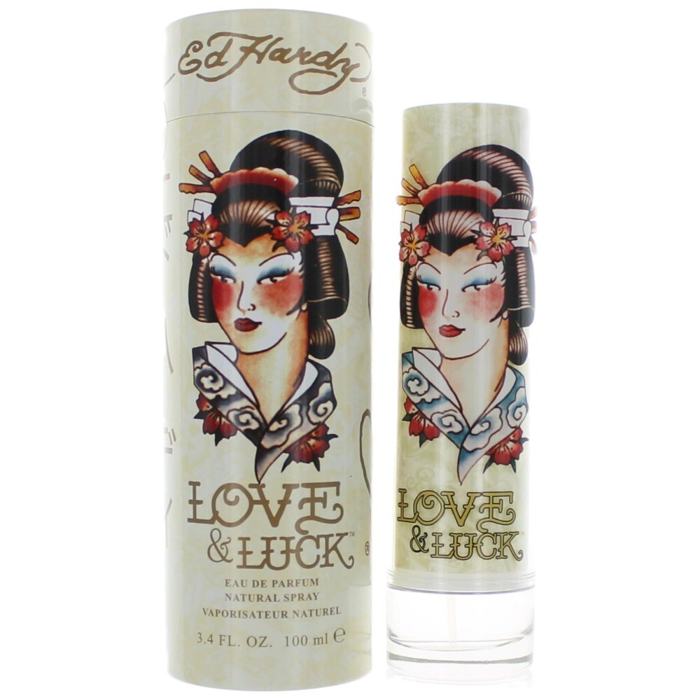 Ed Hardy Love & Luck by Christian Audigier, 3.4 oz Eau De Parfum Spray for Women - Caressed Parfum