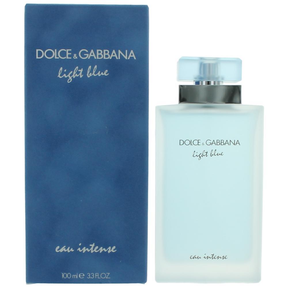 Light Blue Eau Intense by Dolce & Gabbana, 3.3 oz Eau De Parfum Spray for Women - Caressed Parfum