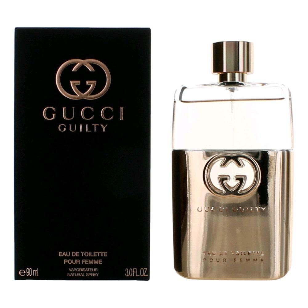 Gucci Guilty Pour Femme by Gucci, 3 oz Eau De Toilette Spray for Women - Caressed Parfum