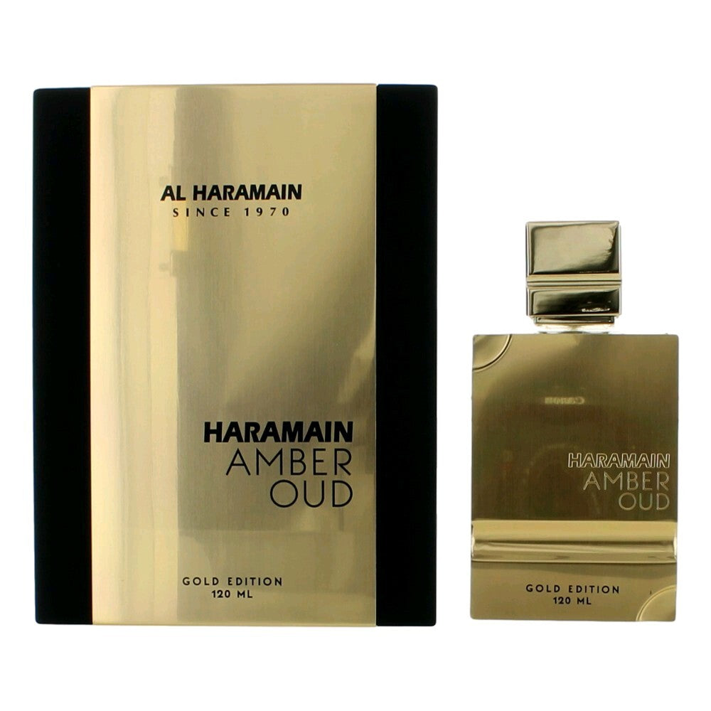 Amber Oud Gold Edition by Al Haramain, 4 oz Eau De Parfum Spray Unisex - Caressed Parfum