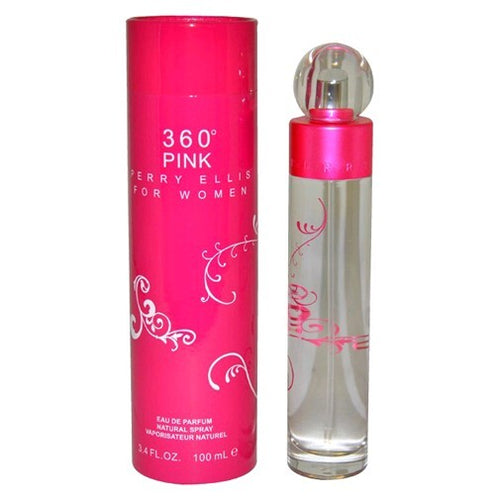 Perry Ellis 360 Pink by Perry Ellis, 3.4 oz Eau De Parfum Spray for Women - Caressed Parfum