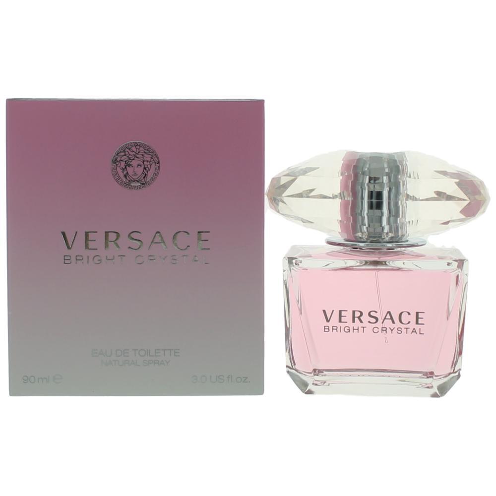 Versace Bright Crystal by Versace, 3 oz Eau De Toilette Spray for Women - Caressed Parfum