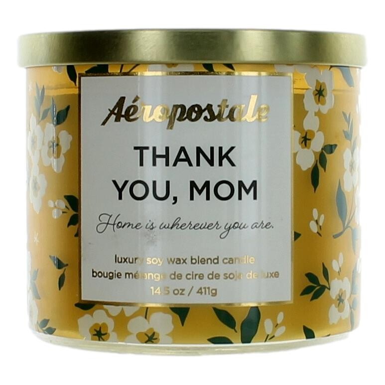Aeropostale 14.5 oz Soy Wax Blend 3 Wick Candle - Thank You Mom - Caressed Parfum